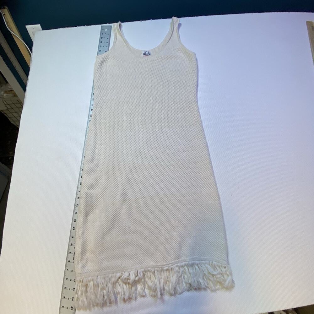 Future Collective Alani Noelle Crochet Boho Midi Fringe Dress Plus XXL Cream - Picture 7 of 12